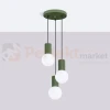 Lampa wisząca Halo 3P szklane kule design 3xG9 IP20 zielona oliwka perfektmarket (3).webp