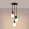 Lampa wisząca Halo 3P szklane kule design 3xG9 IP20 zielona oliwka perfektmarket (4).webp