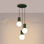Lampa wisząca Halo 3P szklane kule design 3xG9 IP20 zielona oliwka perfektmarket (4).webp