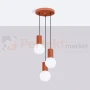 Lampa wisząca Halo 3P szklane kule design 3xG9 IP20 ochra czerwona perfektmarket (7).webp