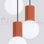 Lampa wisząca Halo 3P szklane kule design 3xG9 IP20 ochra czerwona perfektmarket (5).webp