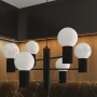 Lampa wisząca żyrandol Halo 6 szklane kule design 6xG9 IP20 czarny perfektmarket (13).webp