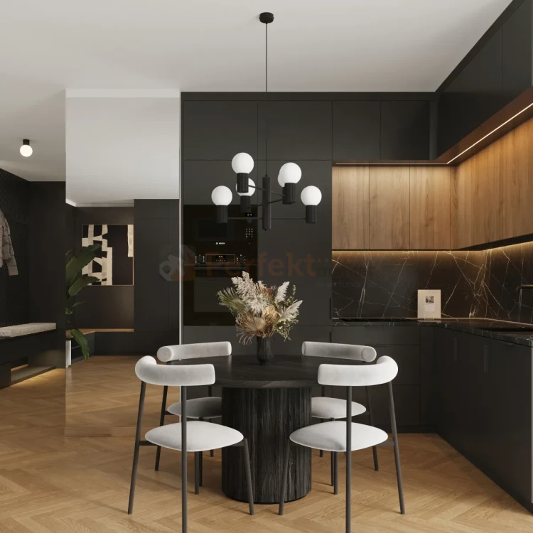 Lampa wisząca żyrandol Halo 6 szklane kule design 6xG9 IP20 czarny perfektmarket (11).webp