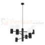 Lampa wisząca żyrandol Halo 6 szklane kule design 6xG9 IP20 czarny perfektmarket (7).webp