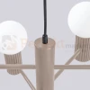 Lampa wisząca żyrandol Halo 6 szklane kule design 6xG9 IP20 taupe perfektmarket (7).webp