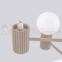Lampa wisząca żyrandol Halo 6 szklane kule design 6xG9 IP20 taupe perfektmarket (5).webp