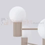 Lampa wisząca żyrandol Halo 6 szklane kule design 6xG9 IP20 taupe perfektmarket (1).webp