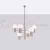 Lampa wisząca żyrandol Halo 6 szklane kule design 6xG9 IP20 taupe perfektmarket (3).webp