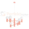 Lampa wisząca żyrandol Halo 6 szklane kule design 6xG9 IP20 brzoskwiniowy perfektmarket (8).webp