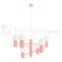 Lampa wisząca żyrandol Halo 6 szklane kule design 6xG9 IP20 brzoskwiniowy perfektmarket (8).webp