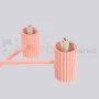 Lampa wisząca żyrandol Halo 6 szklane kule design 6xG9 IP20 brzoskwiniowy perfektmarket (4).webp