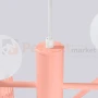 Lampa wisząca żyrandol Halo 6 szklane kule design 6xG9 IP20 brzoskwiniowy perfektmarket (3).webp