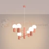 Lampa wisząca żyrandol Halo 6 szklane kule design 6xG9 IP20 brzoskwiniowy perfektmarket (1).webp