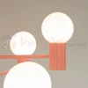 Lampa wisząca żyrandol Halo 6 szklane kule design 6xG9 IP20 brzoskwiniowy perfektmarket (2).webp