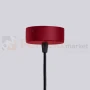 Lampa wisząca żyrandol Halo 6 szklane kule design 6xG9 IP20 burgund perfektmarket (7).webp