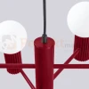 Lampa wisząca żyrandol Halo 6 szklane kule design 6xG9 IP20 burgund perfektmarket (3).webp