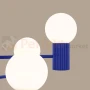 Lampa wisząca żyrandol Halo 6 szklane kule design 6xG9 IP20 ultramaryna perfektmarket (8).webp