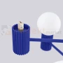 Lampa wisząca żyrandol Halo 6 szklane kule design 6xG9 IP20 ultramaryna perfektmarket (7).webp