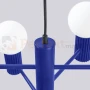 Lampa wisząca żyrandol Halo 6 szklane kule design 6xG9 IP20 ultramaryna perfektmarket (3).webp