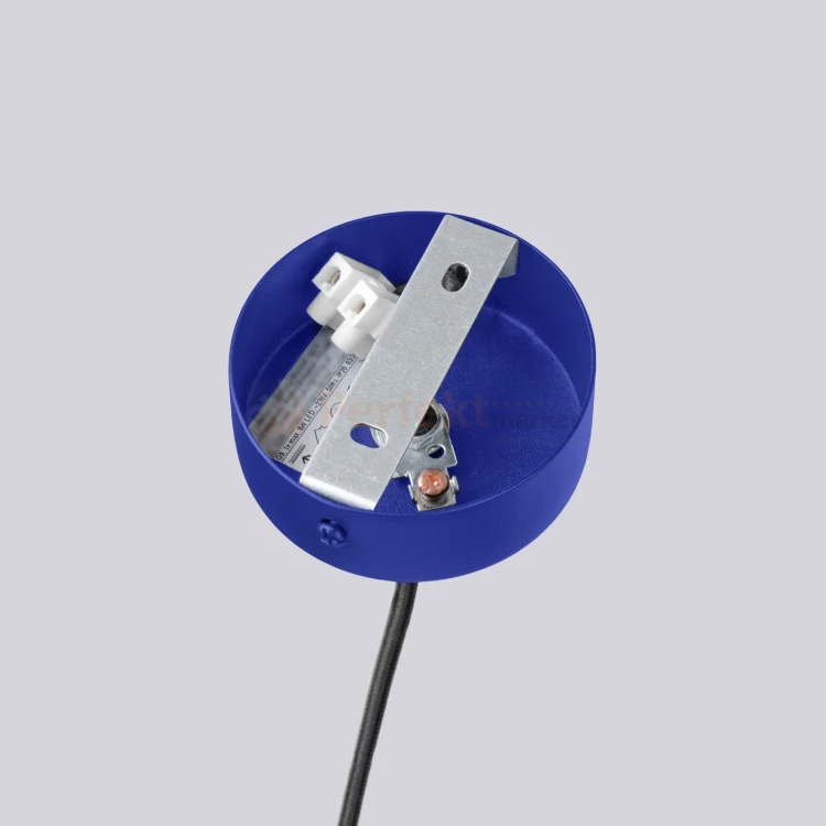 Lampa wisząca żyrandol Halo 6 szklane kule design 6xG9 IP20 ultramaryna perfektmarket.webp