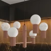 Lampa wisząca żyrandol Halo 6 szklane kule design 6xG9 IP20 mocca perfektmarket (11).webp