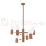 Lampa wisząca żyrandol Halo 6 szklane kule design 6xG9 IP20 mocca perfektmarket (6).webp