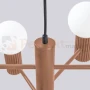 Lampa wisząca żyrandol Halo 6 szklane kule design 6xG9 IP20 mocca perfektmarket (4).webp