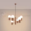 Lampa wisząca żyrandol Halo 6 szklane kule design 6xG9 IP20 mocca perfektmarket (3).webp
