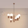 Lampa wisząca żyrandol Halo 6 szklane kule design 6xG9 IP20 mocca perfektmarket (3).webp