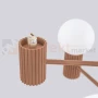 Lampa wisząca żyrandol Halo 6 szklane kule design 6xG9 IP20 mocca perfektmarket.webp