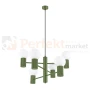 Lampa wisząca żyrandol Halo 6 szklane kule design 6xG9 IP20 zielony oliwkowy perfektmarket (8).webp
