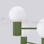 Lampa wisząca żyrandol Halo 6 szklane kule design 6xG9 IP20 zielony oliwkowy perfektmarket (4).webp