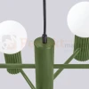 Lampa wisząca żyrandol Halo 6 szklane kule design 6xG9 IP20 zielony oliwkowy perfektmarket (3).webp