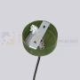 Lampa wisząca żyrandol Halo 6 szklane kule design 6xG9 IP20 zielony oliwkowy perfektmarket.webp