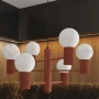 Lampa wisząca żyrandol Halo 6 szklane kule design 6xG9 IP20 ochra czerwona perfektmarket (11).webp
