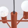 Lampa wisząca żyrandol Halo 6 szklane kule design 6xG9 IP20 ochra czerwona perfektmarket (7).webp