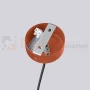 Lampa wisząca żyrandol Halo 6 szklane kule design 6xG9 IP20 ochra czerwona perfektmarket (2).webp