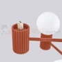 Lampa wisząca żyrandol Halo 6 szklane kule design 6xG9 IP20 ochra czerwona perfektmarket (3).webp