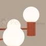 Lampa wisząca żyrandol Halo 6 szklane kule design 6xG9 IP20 ochra czerwona perfektmarket (1).webp