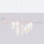 Lampa wisząca żyrandol Halo 6 szklane kule design 6xG9 IP20 beżowy perfektmarket (3).webp