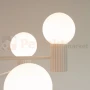 Lampa wisząca żyrandol Halo 6 szklane kule design 6xG9 IP20 beżowy perfektmarket (13).webp