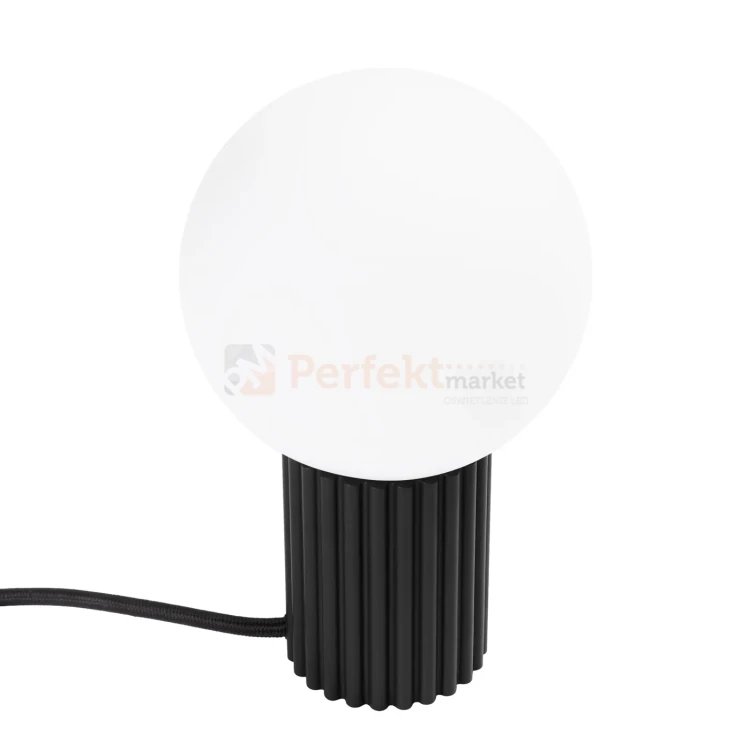 Lampa biurkowa Halo szklana kula design 1xG9 IP20 czarna perfektmarket (6).webp