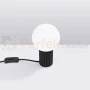 Lampa biurkowa Halo szklana kula design 1xG9 IP20 czarna perfektmarket (2).webp