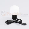 Lampa biurkowa Halo szklana kula design 1xG9 IP20 czarna perfektmarket.webp
