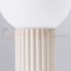 Lampa biurkowa Halo szklana kula design 1xG9 IP20 beżowa perfektmarket (4).webp