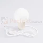 Lampa biurkowa Halo szklana kula design 1xG9 IP20 beżowa perfektmarket (2).webp