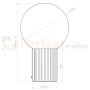 Lampa biurkowa Halo szklana kula design 1xG9 IP20 zielona oliwka perfektmarket (8).webp