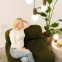 Lampa biurkowa Halo szklana kula design 1xG9 IP20 zielona oliwka perfektmarket (9).webp