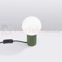 Lampa biurkowa Halo szklana kula design 1xG9 IP20 zielona oliwka perfektmarket (5).webp