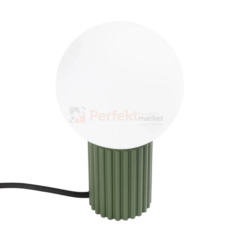 Lampa biurkowa Halo szklana kula design 1xG9 IP20 zielona oliwka perfektmarket (6).webp